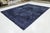 Midnight Indigo Vintage Overdyed Persian Rug – Distressed Hand-Knotted Wool For Sale - Image 10 of 10