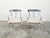Vintage Pair of Mid-Century Steel Armchairs with Custom Cushion and Saber Legs For Sale - Image 4 of 11