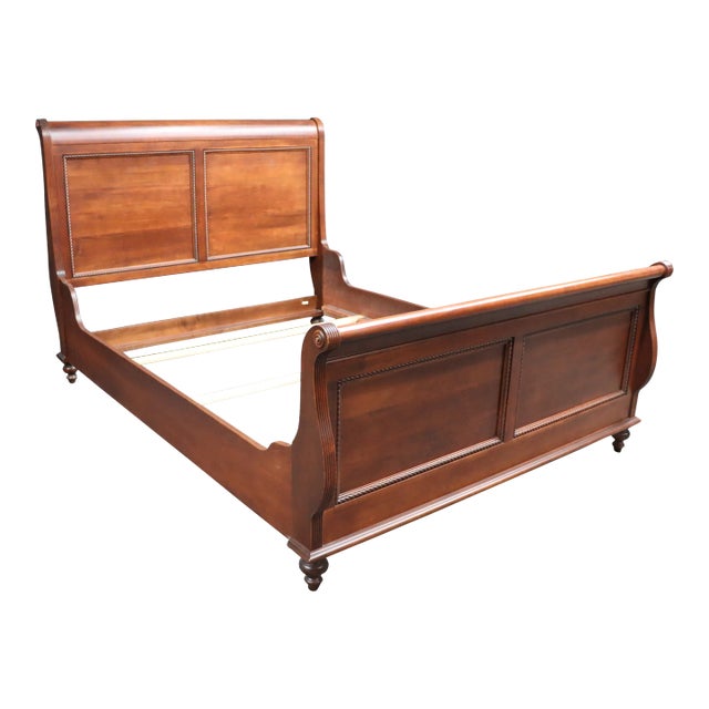 Durham Furniture Cherry Sleigh Bed/Queen Chairish