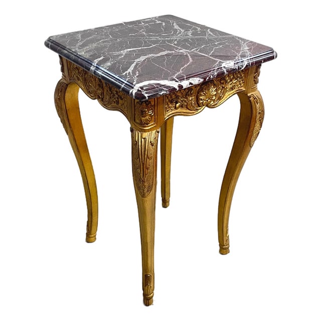 Ej Victor Newport Marble Top Drinks Table For Sale