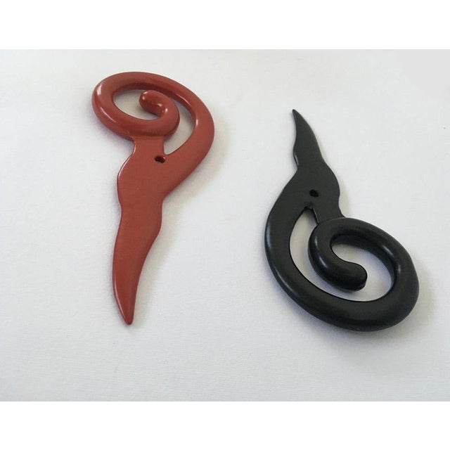 Italian Abstract Red Laquered Bronze Sculpture by Prospero Rasulo, 1980 For Sale - Image 14 of 18