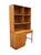 Dixie Dixie Furniture Campaigner Collection Walnut 46" Student Writing Desk W. Bookcase Hutch Top 767-532 / 767-543 For Sale - Image 4 of 15