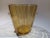 Glass Vintage 1970s Venini for Disaronno Murano Glass Ice Bucket, Amber & White For Sale - Image 7 of 13