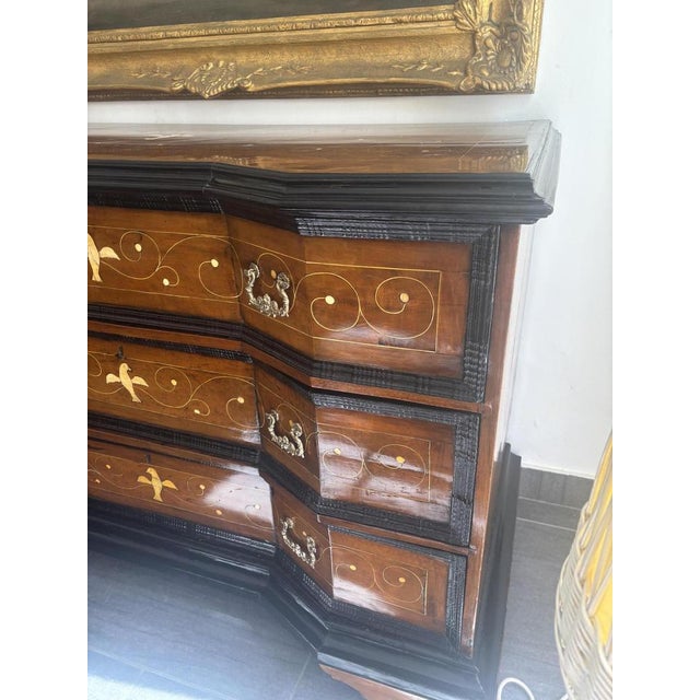 Wood Baroque Italian Chest of Drawers For Sale - Image 7 of 12