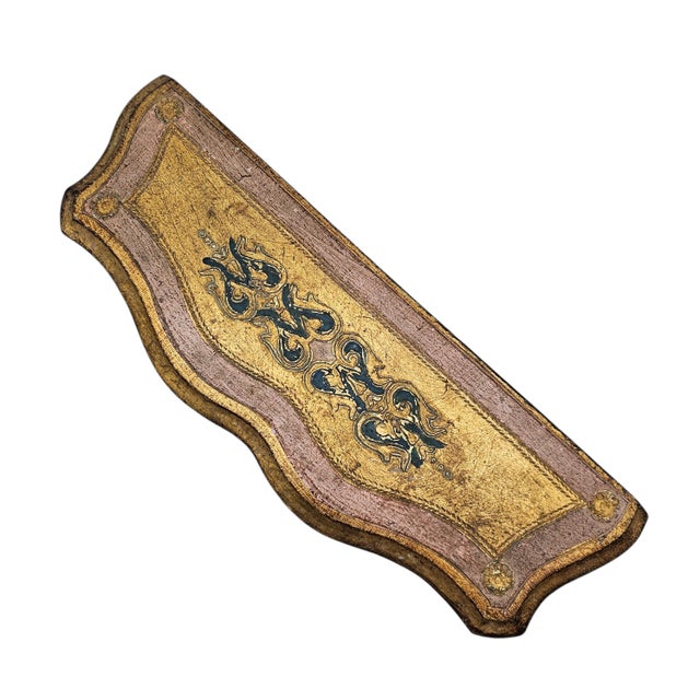 Italian Florentine Gilt Jewelry Chest, 13.5" Mid Century For Sale - Image 12 of 14