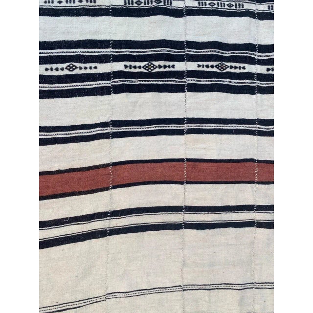 Vintage Long Malian Tribal Woven Kilim For Sale - Image 10 of 18