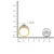 Early 21st Century 14K Yellow and White Gold 1 1/2 Cttw Round and Princess-Cut Diamond Band Ring (H-I Color, SI2-I Clarity) For Sale - Image 5 of 5