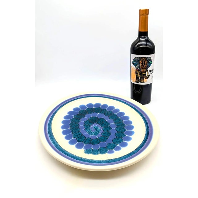 Ceramic Vintage Franciscan "Moondance" Stoneware Oval Serving Platter For Sale - Image 7 of 12