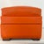 1960s Vintage Orange Vinyl Storage Ottoman, Rectangular For Sale - Image 5 of 12