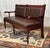 English Bench in Beech and Imitation Leather, 1990s For Sale - Image 5 of 12