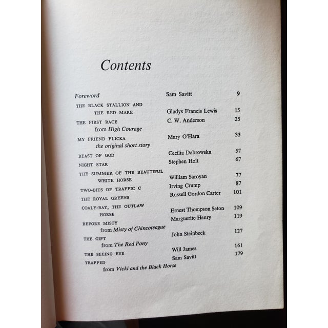 Turquoise Vintage 1965 Children's Illustrated Big Book of Favorite Horse Stories Hardcover Book For Sale - Image 8 of 11