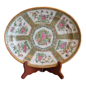 Chinese Export Rose Canton Platter