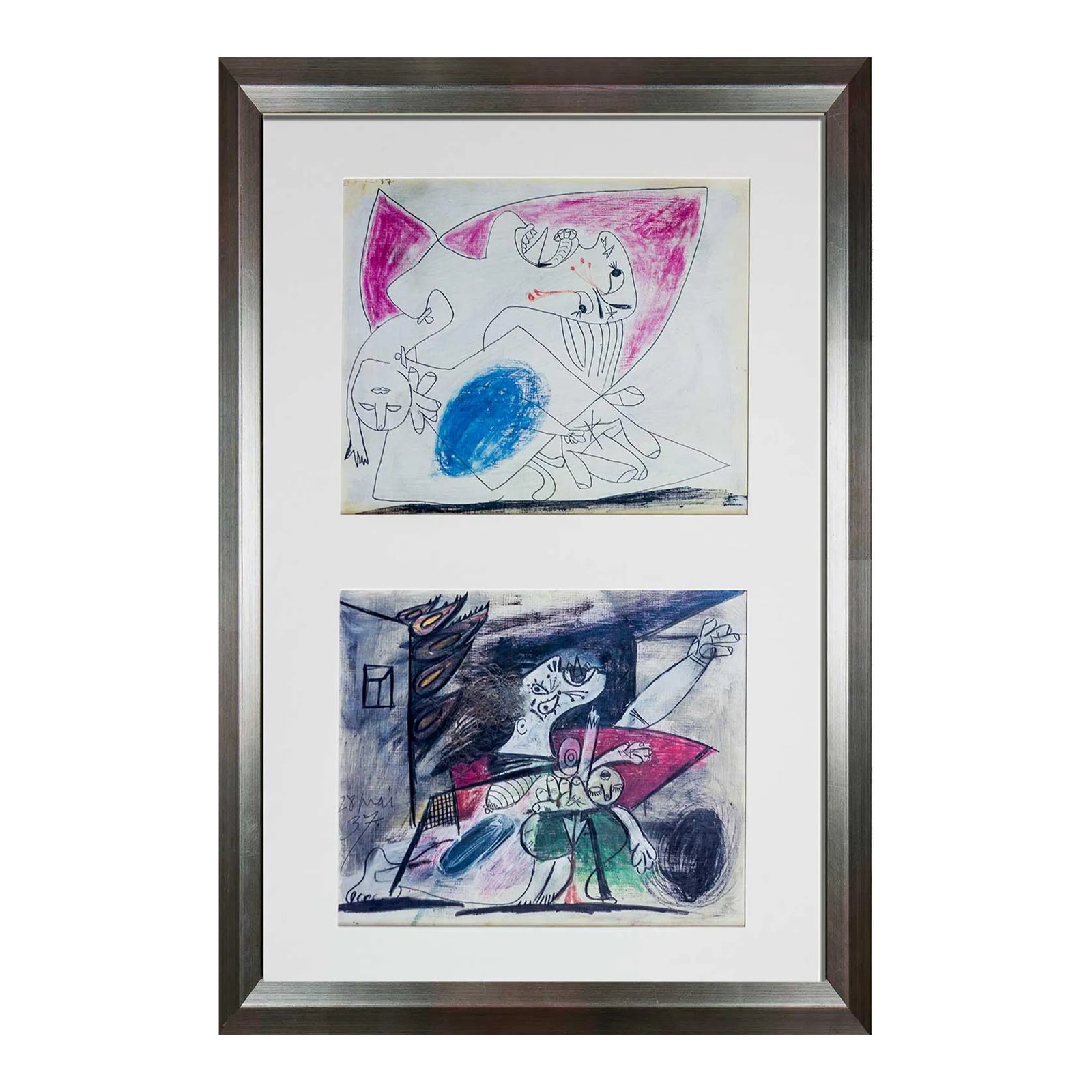Pablo Picasso Lithograph, Guernica Prepatory Study, Ltd Ed 89/199 ...
