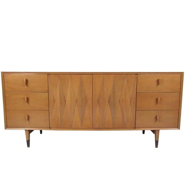Mid-Century Modern Diamond Front Dresser by Albert Parvin For Sale - Image 11 of 11