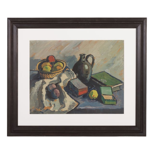 Unknown, Still Life Painting, 1980s, Oil on Canvas For Sale