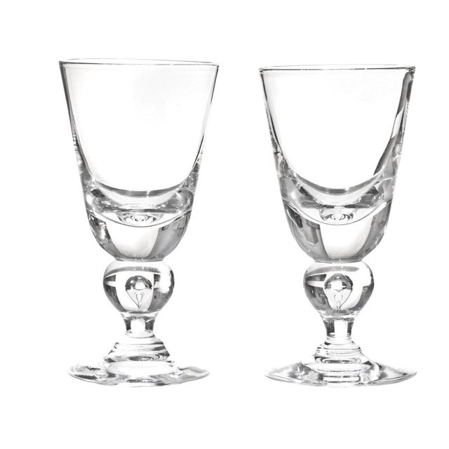 REVISE Circa 1940, by the Steuben Glass Works, Corning, NY. Known as the #7877 baluster stem, this is the most coveted of...