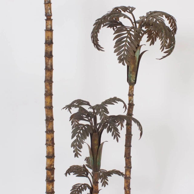 Mid 20th Century Italian Tole Palm Tree For Sale - Image 5 of 8