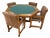 Vintage Hippopotamus Octagonal Oak Game Table For Sale
