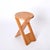 Tan TS Folding Stool attributed to Roger Tallon for Sentou, France, 1970s For Sale - Image 8 of 17