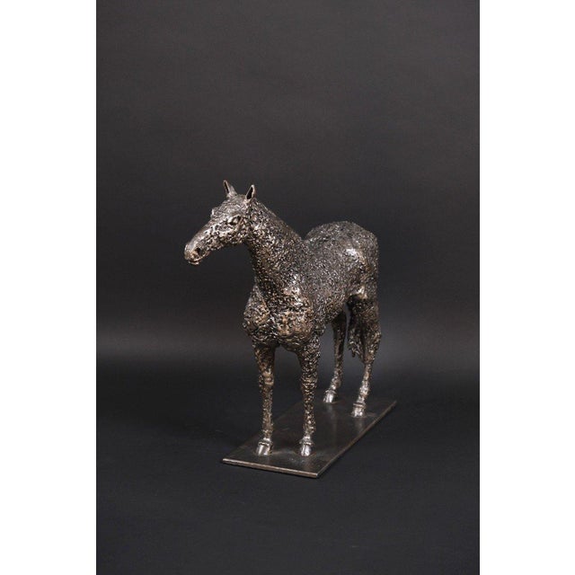 Metal Hugo Verheyen, Sculpture Standing Horse, 1980, Metal For Sale - Image 7 of 11