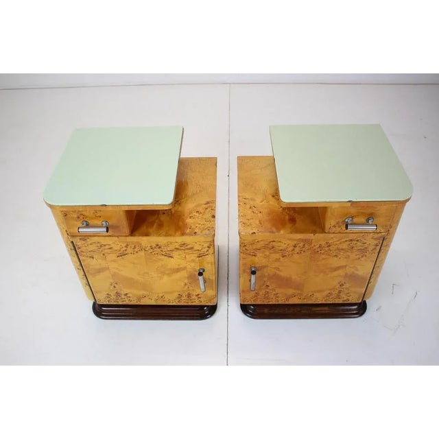 Bedside Tables by Jindřich Halabala for Up Závody, 1950s, Set of 2 For Sale - Image 9 of 18