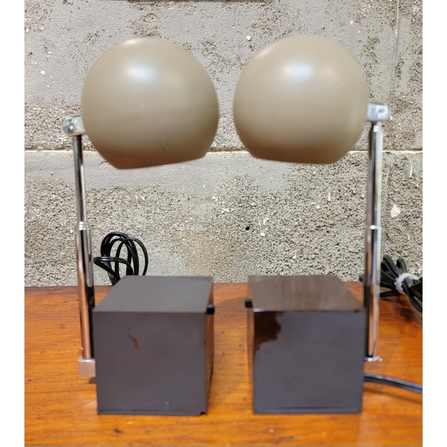 Michael Lax Pair Lightolier "Lytegem" Task Lamps by Michael Lax - A Pair For Sale - Image 4 of 12