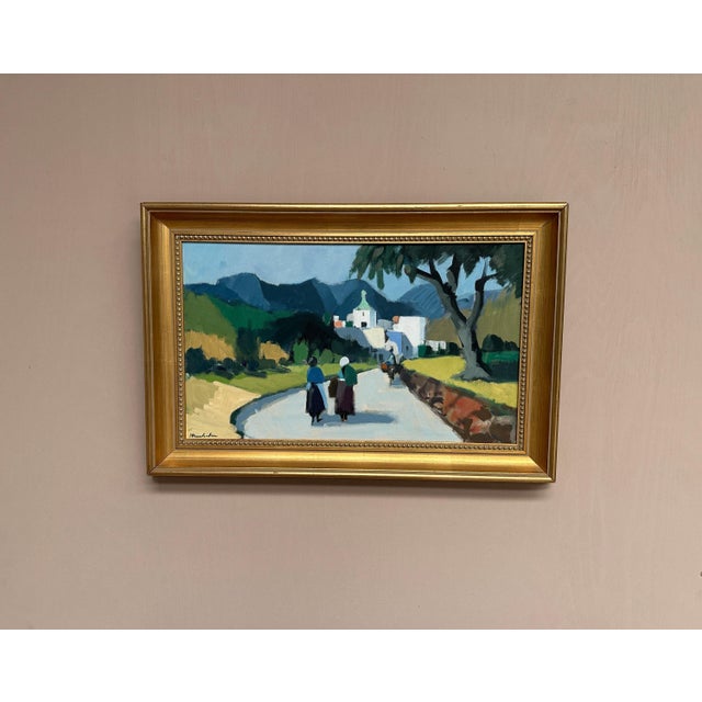Stig Wernheden, Kreta, 1960s, Oil on Canvas, Framed For Sale - Image 15 of 18