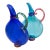 Art Glass Hand Blown Flat Transparent Pitchers Set of Two Michael Schunke Nine Iron Studios For Sale