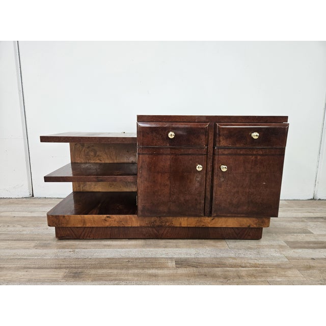 Art Deco Dressing Table in Walnut and Blond Walnut, 1940 For Sale - Image 16 of 16
