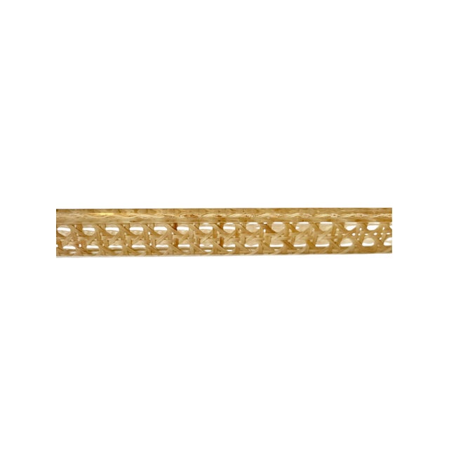 Vintage 1970s French Cannage & Lucite Cocktail Bar Tray Attributed to Dior For Sale - Image 9 of 13