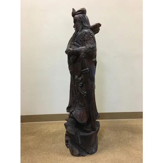 Mid 20th Century Contemporary Carving of Qin Shi Huang, First Emperor of China For Sale - Image 5 of 10