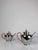 Mid-20th Century Pewter Tea Set with Rattan Wrapped Handlers from Gras et Etienne, 1950s, Set of 3 For Sale - Image 10 of 18