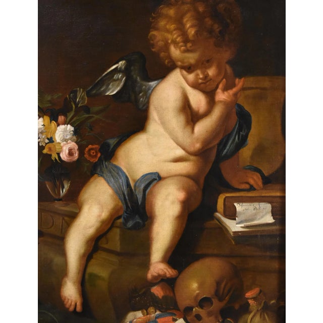 Erasmus Quellinus II, Allegory of Vanity and Youth, 1660, Oil on Canvas For Sale - Image 9 of 16