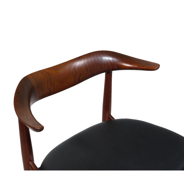 Pair of Teak Horn Chairs Attributed to Kurt Færch for Slagelse, 1958, Restored For Sale - Image 16 of 16