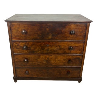 Spanish Colonial Walnut Secretary Chest with Fall Front Desk, 1880 For Sale
