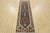 Tribal Heriz Runner 2’8” X 7’11” Blue Wool Tribal Hand-Knotted Oriental Rug For Sale - Image 3 of 12
