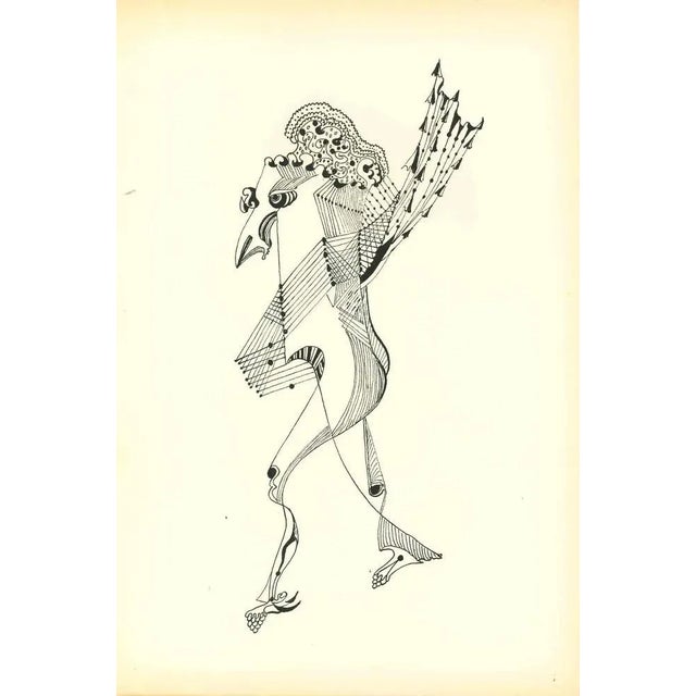 Composition Of Diodora is an original lithography realized by Bruno Capacci in 1950. The artwork is part of an edition in...