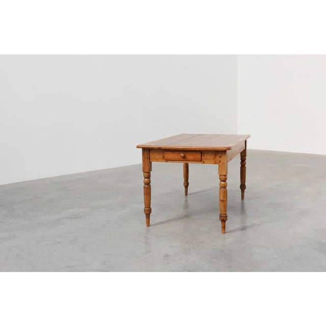 Antique Pine Farmhouse Table, France, 19th Century For Sale - Image 5 of 13