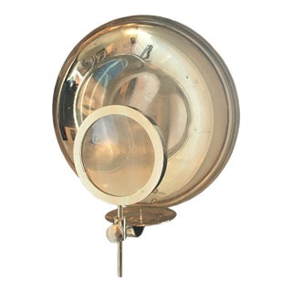 Early 20th Century Parabolic Reflector Candle Holder/Wall Sconce For Sale