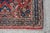Vintage Hand-Knotted Oriental Wool Scatter Rug Mat Red Indigo Vase 2x2' For Sale - Image 4 of 12