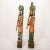 Antique Large Solid Wood Rajasthani Royal Guard Gatekeeper Figurines - a Pair For Sale - Image 9 of 13