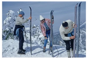 Slim Aarons, Skiers on the Slopes of Sugarbush, Limited Edition Estate Stamped Digital Print