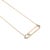 Modern 14k Yellow Gold 0.15ct Round Cut Diamond Floating Geometric Bar Pendant Necklace For Sale - Image 3 of 8