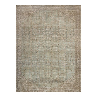 Amber Lewis x Loloi Cambria Aqua / Natural 2'-6" x 12'-0" Runner Rug For Sale