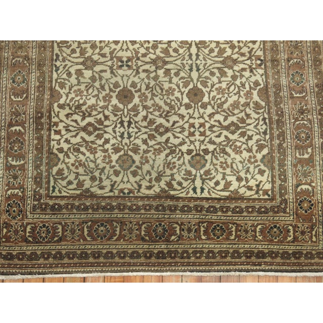 Early 20th Century Early 20th Century Taupe Turkish Rug, 3'10'' X 5'7'' For Sale - Image 5 of 9