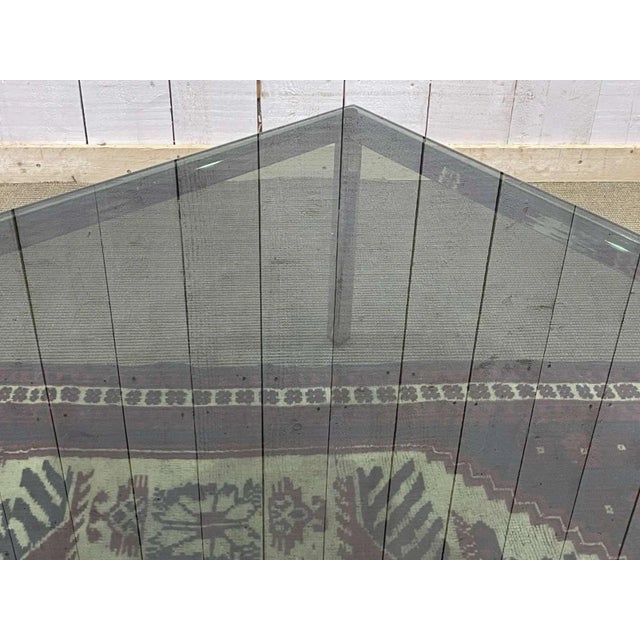 Glass Chrome and Glass Top Coffee Table, 1980s For Sale - Image 7 of 9