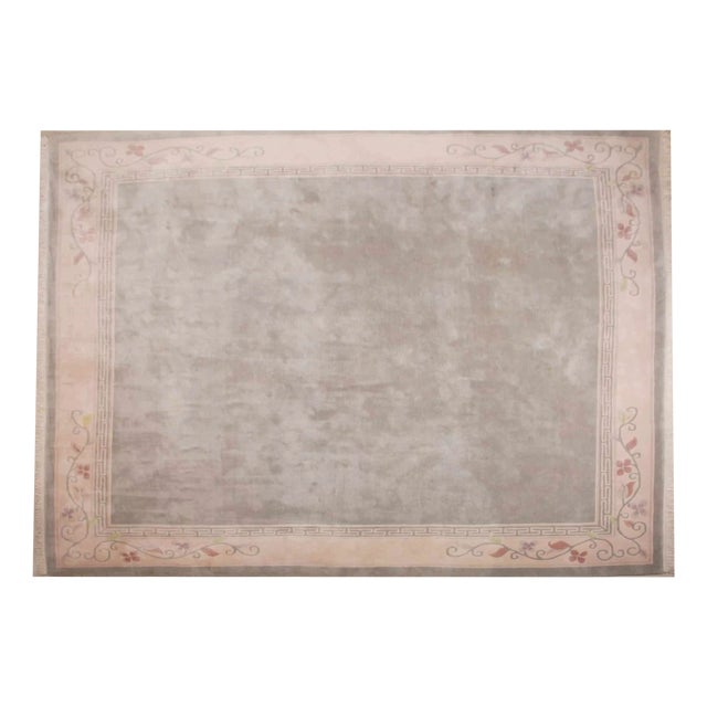 Vintage Tibetan Hand-Knotted Rug For Sale