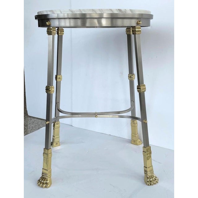 Brass Maison Jansen Side Table For Sale - Image 8 of 13