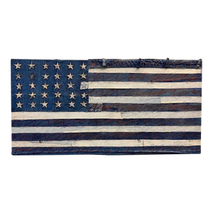 Jean Jacques de la Verriere, Vintage 1970s Pop Art Americana Patriotic American Flag Denim Jeans Hand Sewn