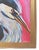 Colorful, contemporary Great Blue Heron portrait still-life acrylic painting on stretched artist canvas. Signed by the...